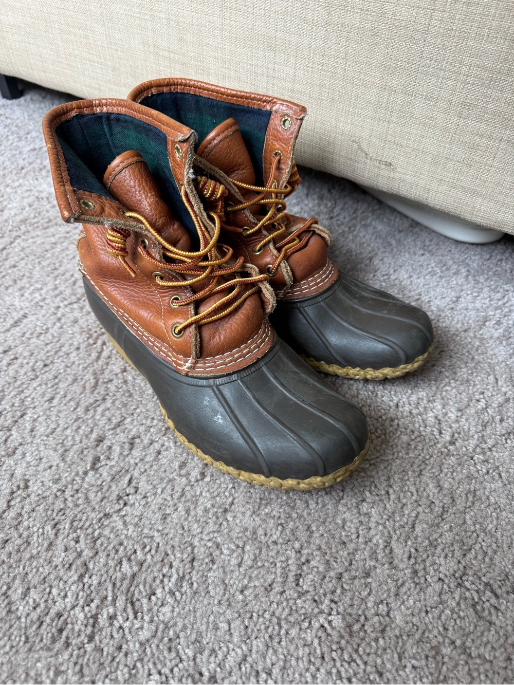 LL Bean Leather Bean Boots